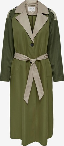 Manteau mi-saison ONLY en vert : devant