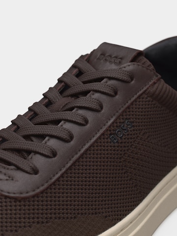 BOSS Rövid szárú sportcipők 'Kieran' - barna