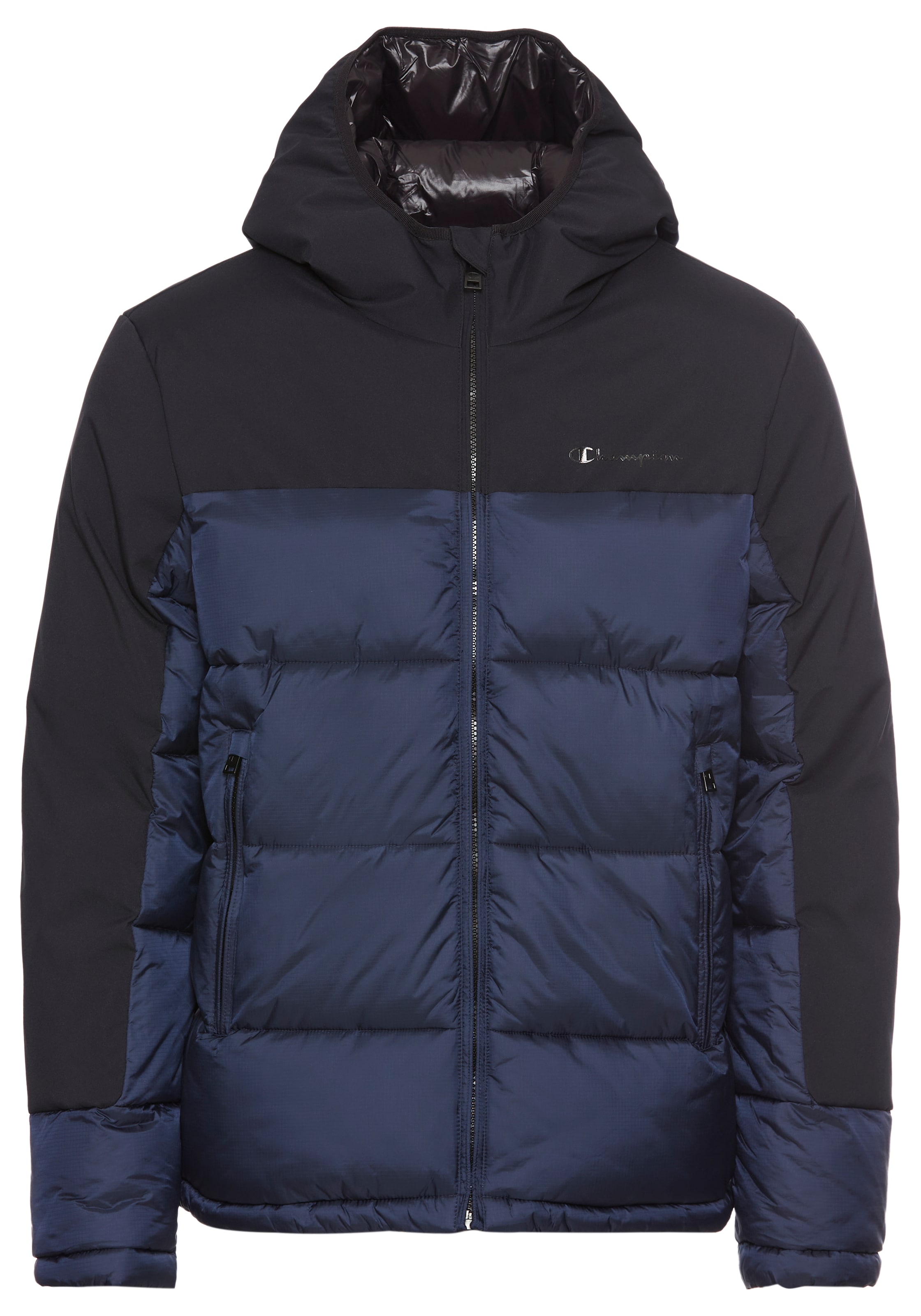 Champion Authentic Athletic Apparel Winter Jacket in Blue: front