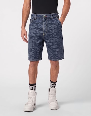 Philipp Plein Regular Jeans in Blauw: voorkant