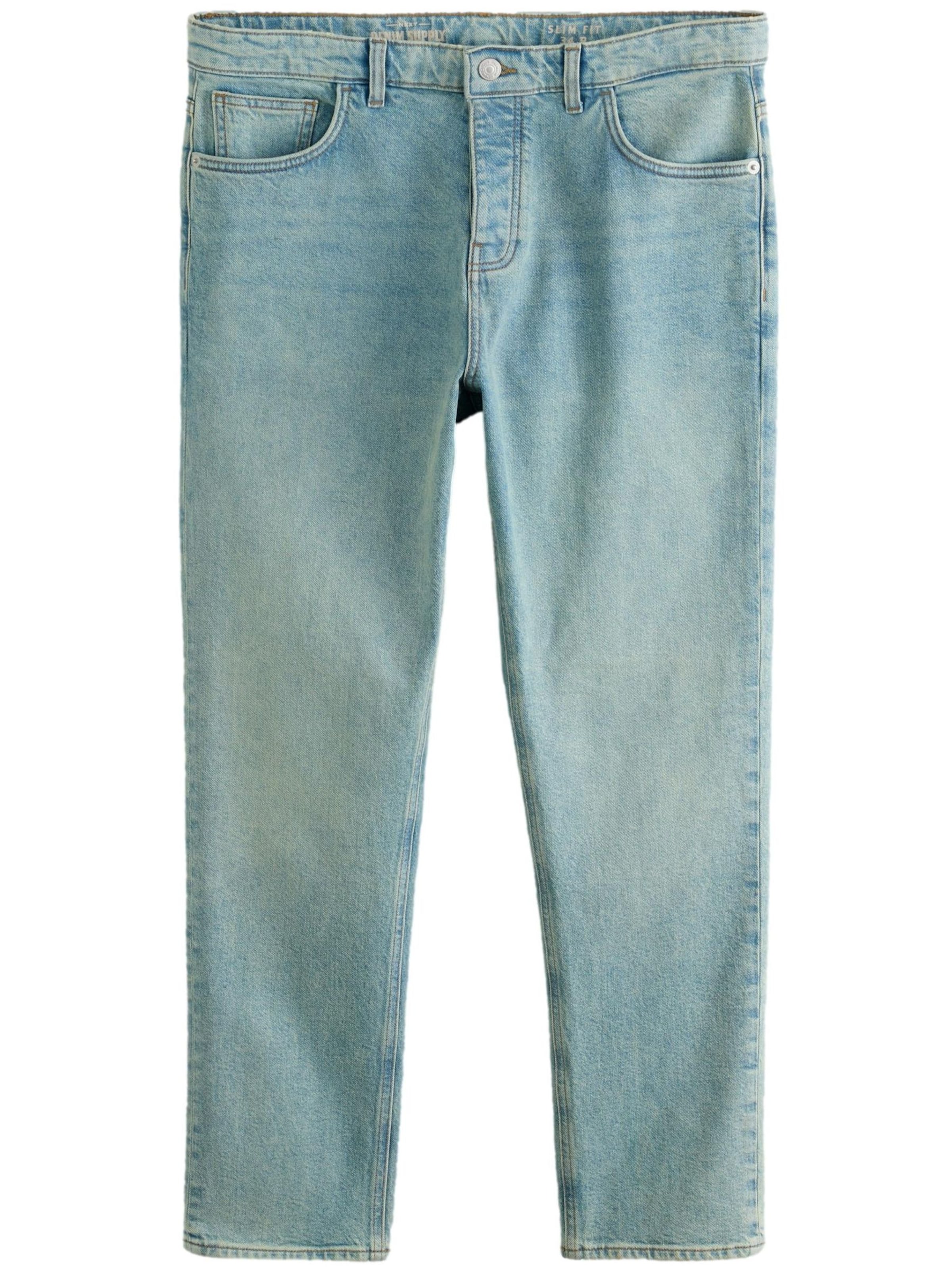 Next Slimfit Jeansy w kolorze niebieski: przód