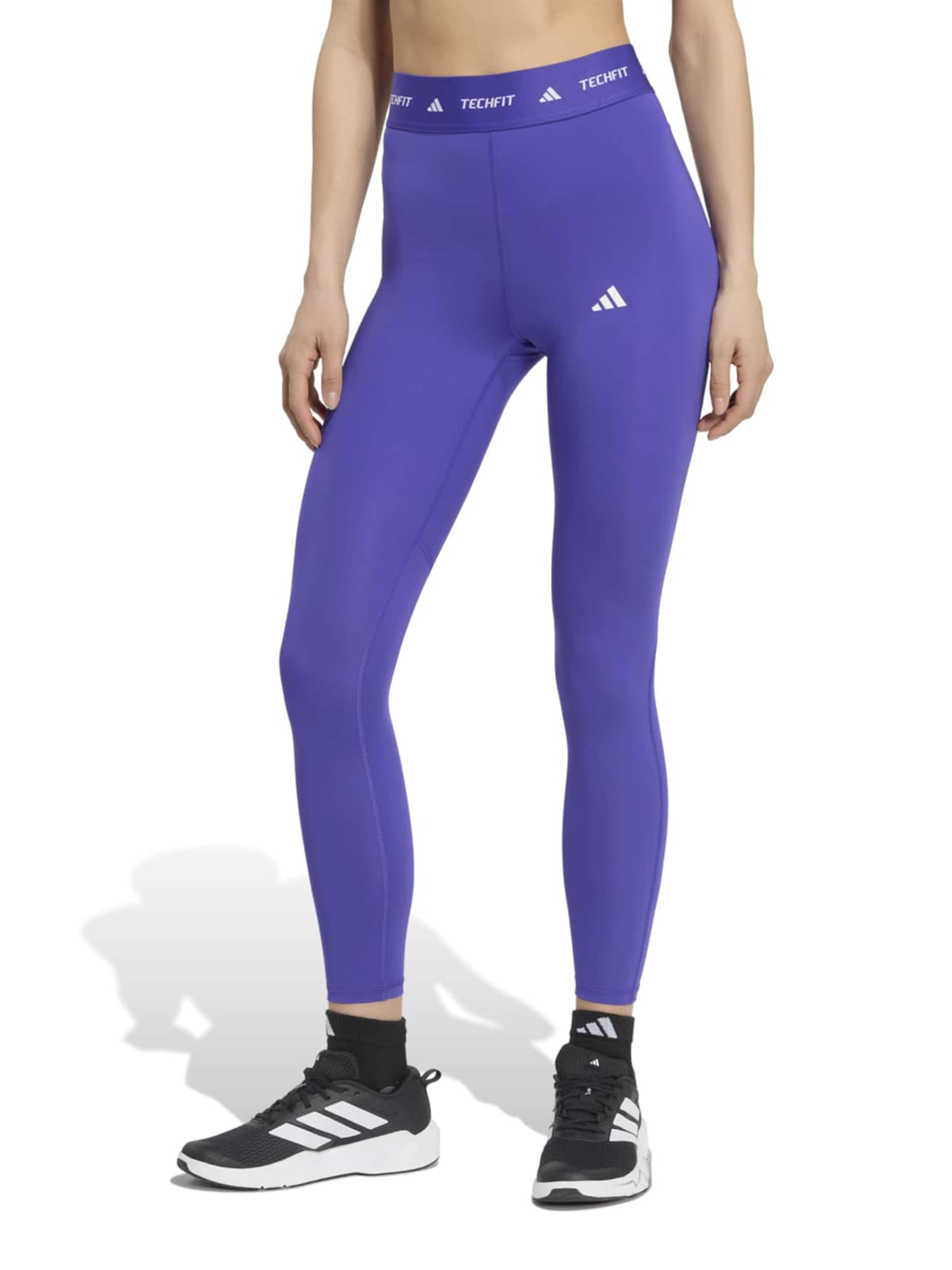 ADIDAS PERFORMANCE Скинни Спортивные штаны в Лиловый: спереди