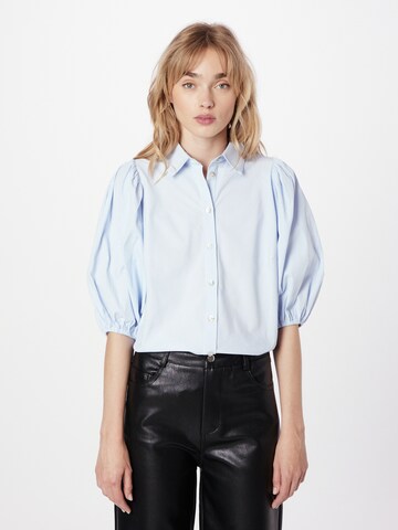 SISTERS POINT - Blusa 'ELLA' en azul: frente