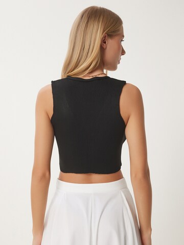 Happiness İstanbul Вязаная жилетка в Черный