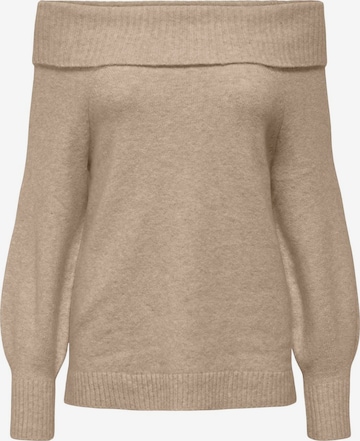 ONLY Пуловер 'ONLJeanett' в бежово: отпред
