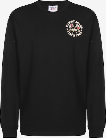 Tommy Jeans Sweatshirt 'Classic' in Zwart: voorkant