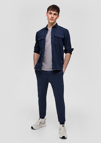 QS Tapered Pants in Blue