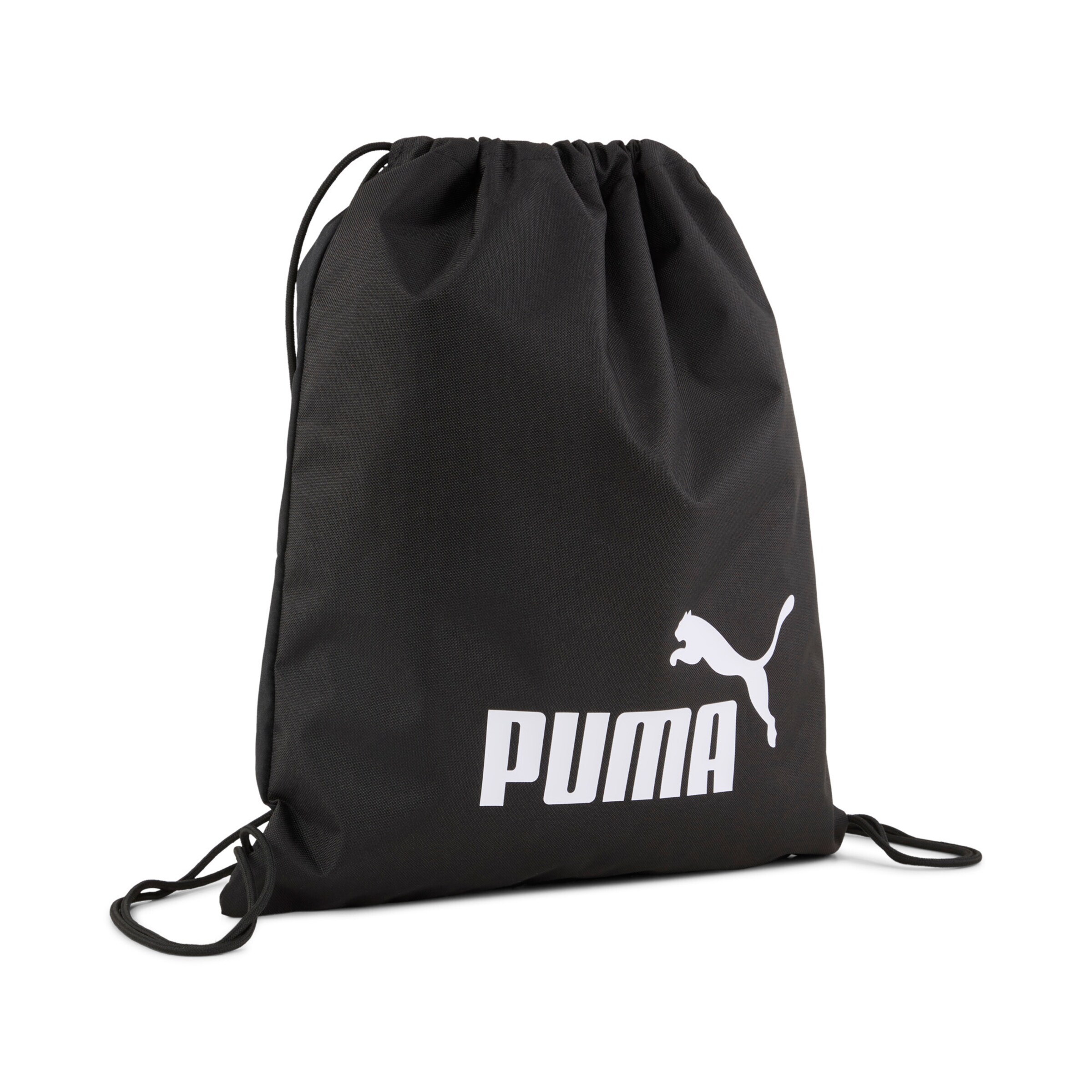 PUMA Athletic Gym Bag in Black: front
