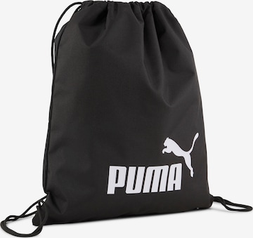 PUMA Athletic Gym Bag in Black: front