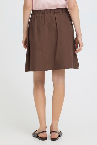 Jupe 'FRFANTY' Fransa en marron