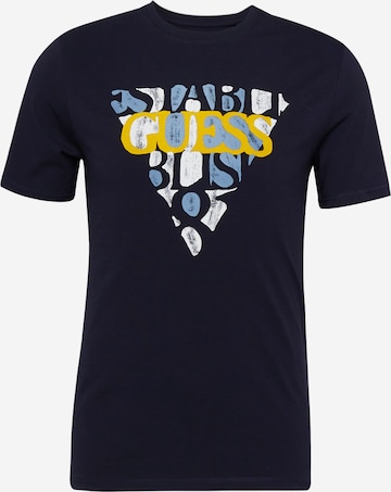 GUESS Shirt 'BLURRI' in Blau: predná strana