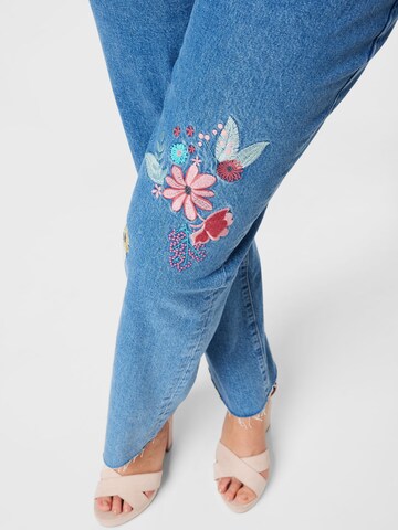 ONLY Carmakoma Regular Jeans 'Fine' in Blau