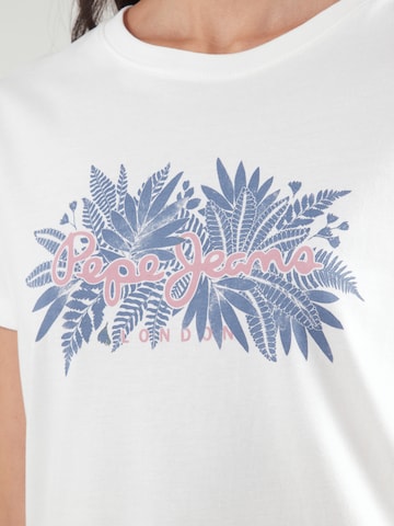 Pepe Jeans Μπλουζάκι 'CRISTINA' σε λευκό