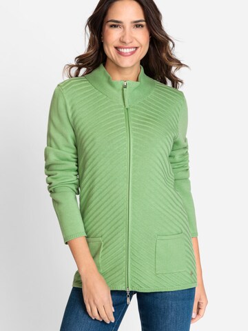 Olsen Knit Cardigan in Green: front