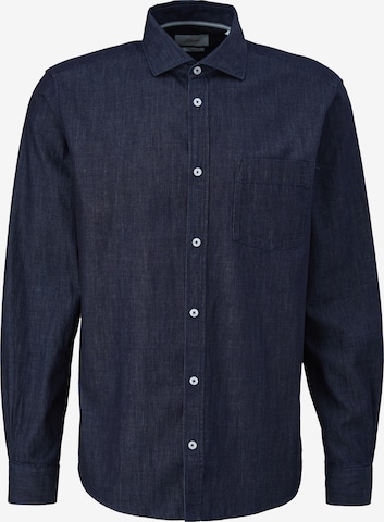 s.Oliver Regular fit Button Up Shirt in Blue: front