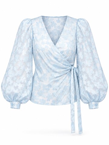 Ombre Blouse in Blauw: voorkant
