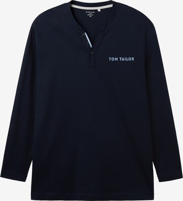 T-Shirt TOM TAILOR Men + en bleu : devant