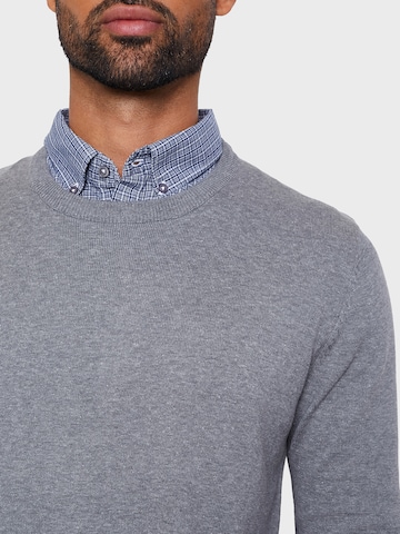 Threadbare Пуловер 'Gibbs' в сиво