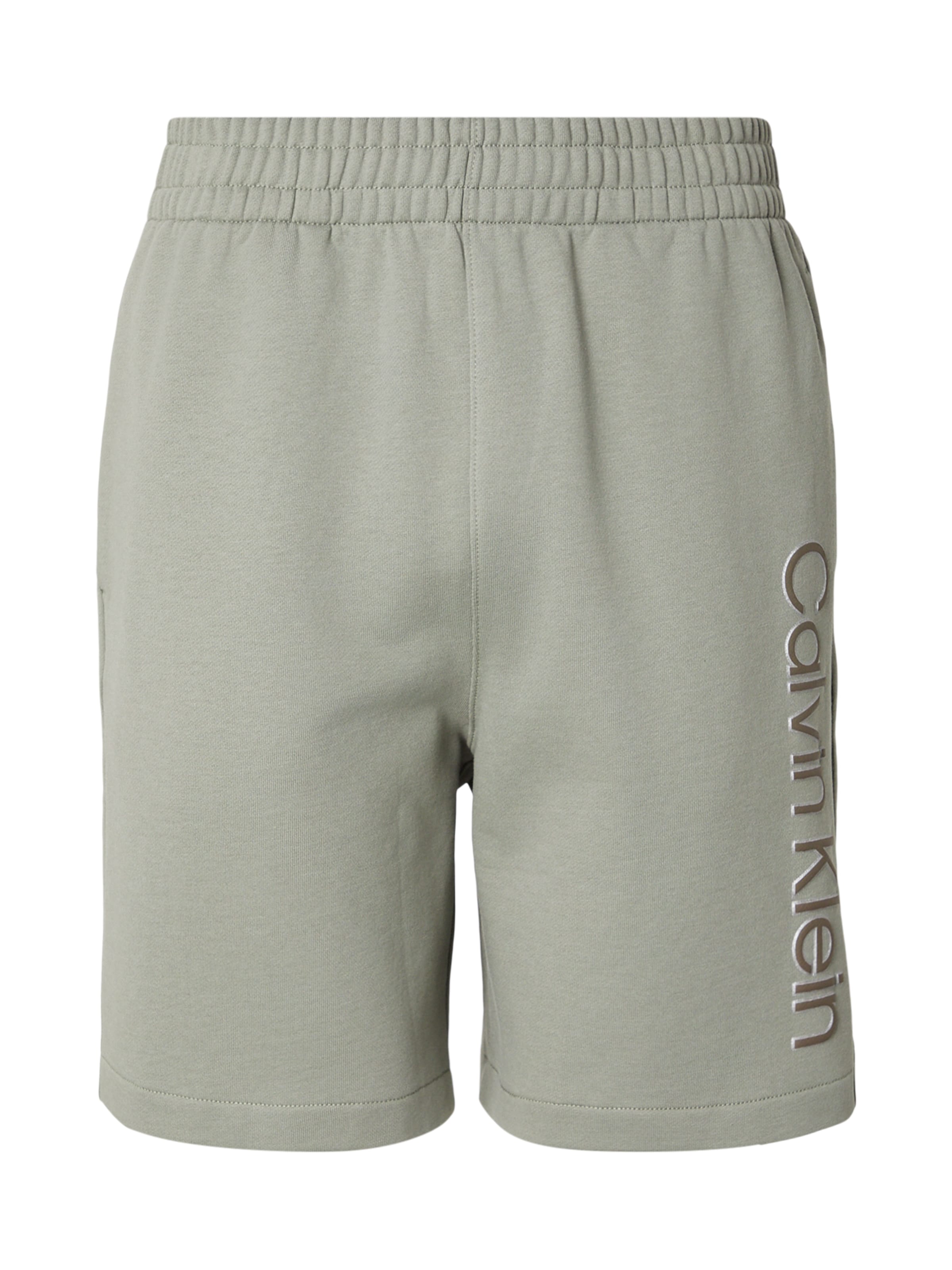 Calvin Klein Loosefit Broek in Beige: voorkant