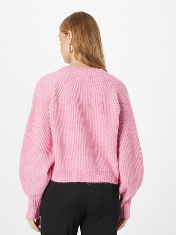 Geacă tricotată 'Valarie' de la Gina Tricot pe roz