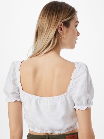 Camicia da donna di Abercrombie & Fitch in bianco