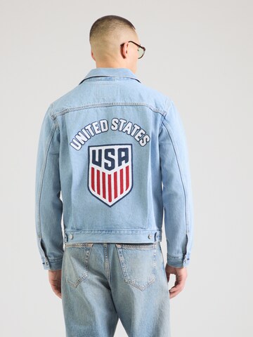 LEVI'S ® - Chaqueta de entretiempo 'TYPE II X USA TYPE' en azul: frente