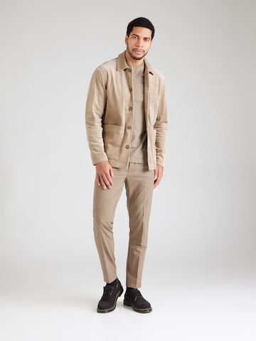 SELECTED HOMME Regular Fit Jacke 'SLHMATT' in Beige
