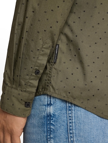 Coupe regular Chemise TOM TAILOR DENIM en vert