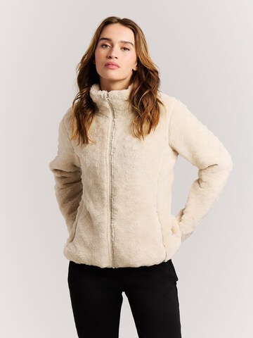 PROTEST Fleece jas 'PRTFinta' in Wit