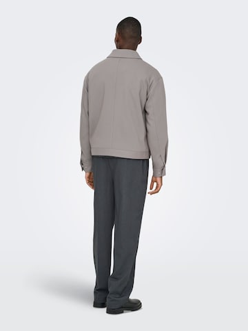 Only & Sons Between-season jacket 'ONSLEO' in Grey