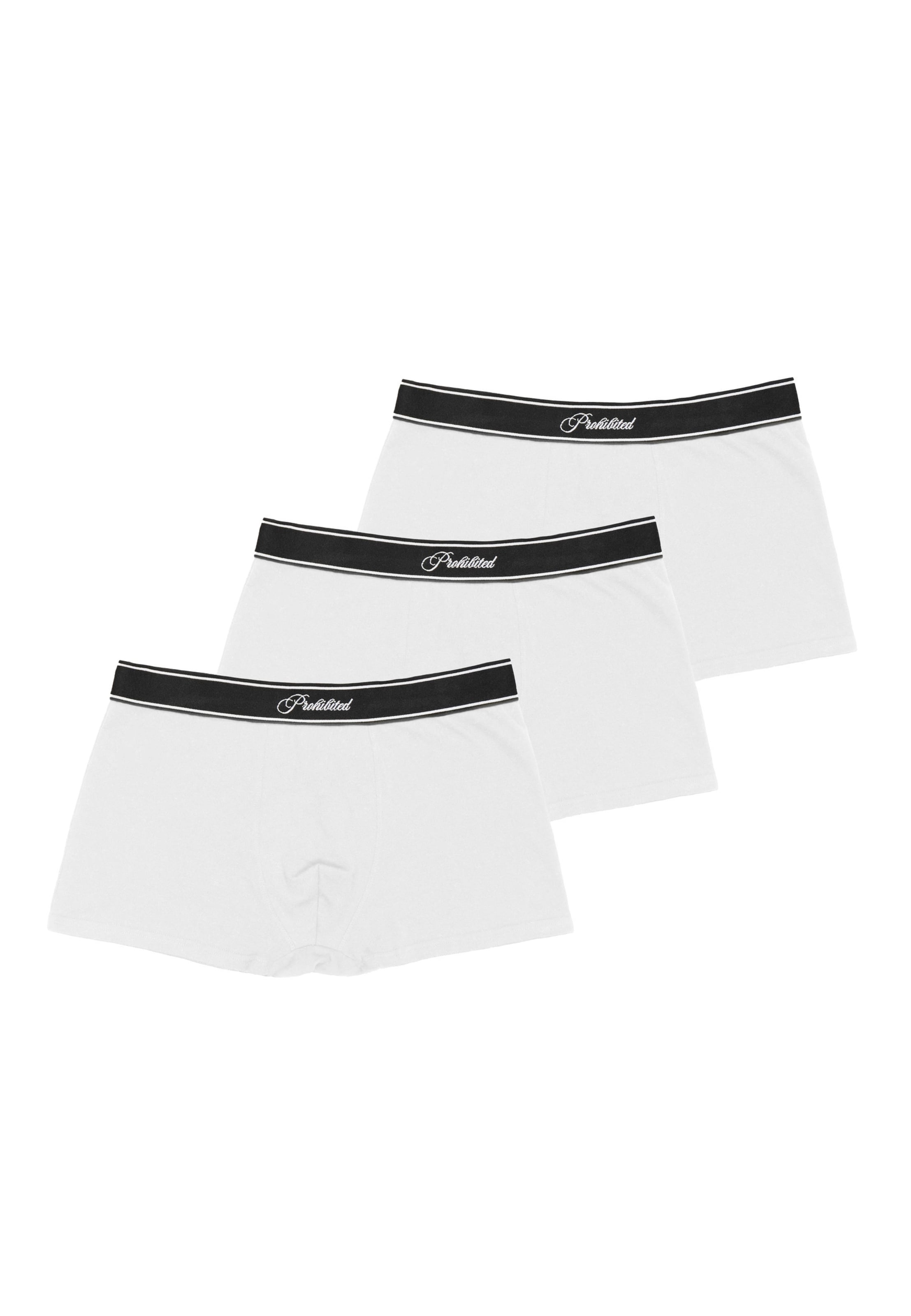 Prohibited Boxershorts in Wit: voorkant