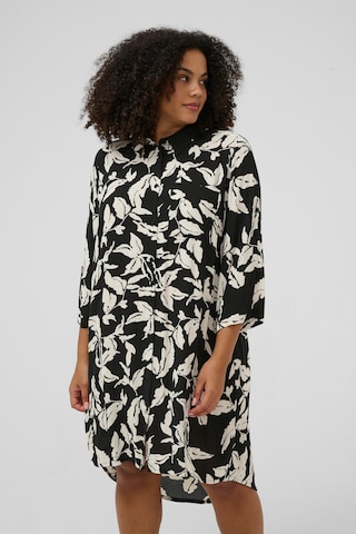 KAFFE CURVE Bluse 'KChilda Ami' i sort: forside