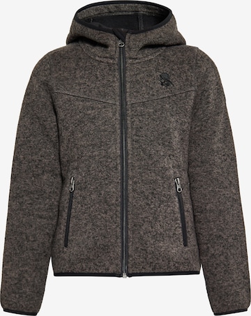 Schmuddelwedda Fleece Jacket in Grey: front