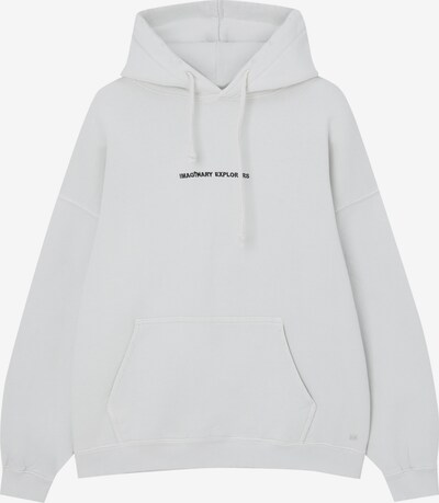 Pull&Bear Sweatshirt i svart / vit, Produktvy