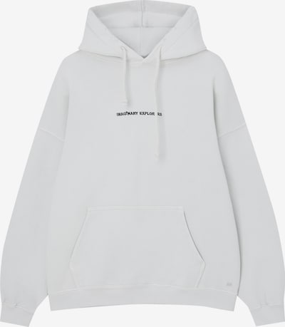 Pull&Bear Sweatshirt i svart / vit, Produktvy