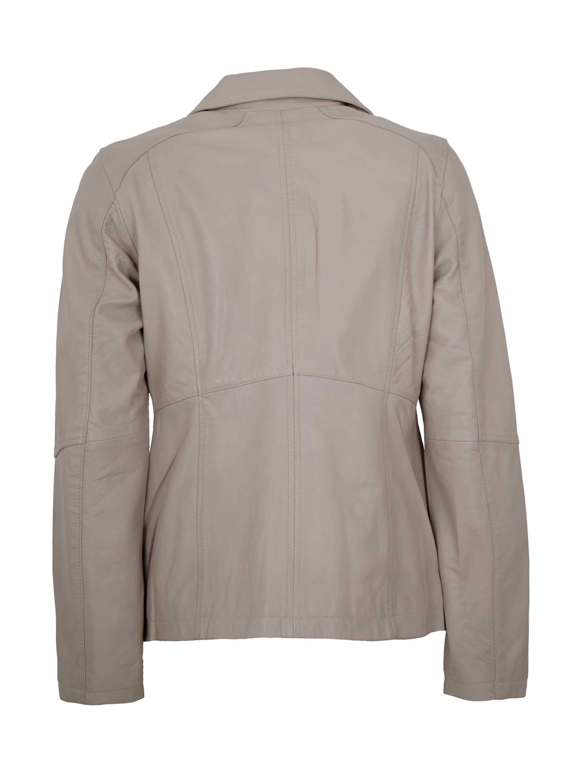 Lederjacken24 Between-Season Jacket 'Anea' in Grey