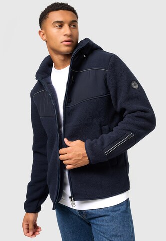 STONE HARBOUR Athletic Fleece Jacket in Blue