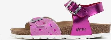 Bayton Sandal 'Pegase' in Pink: front