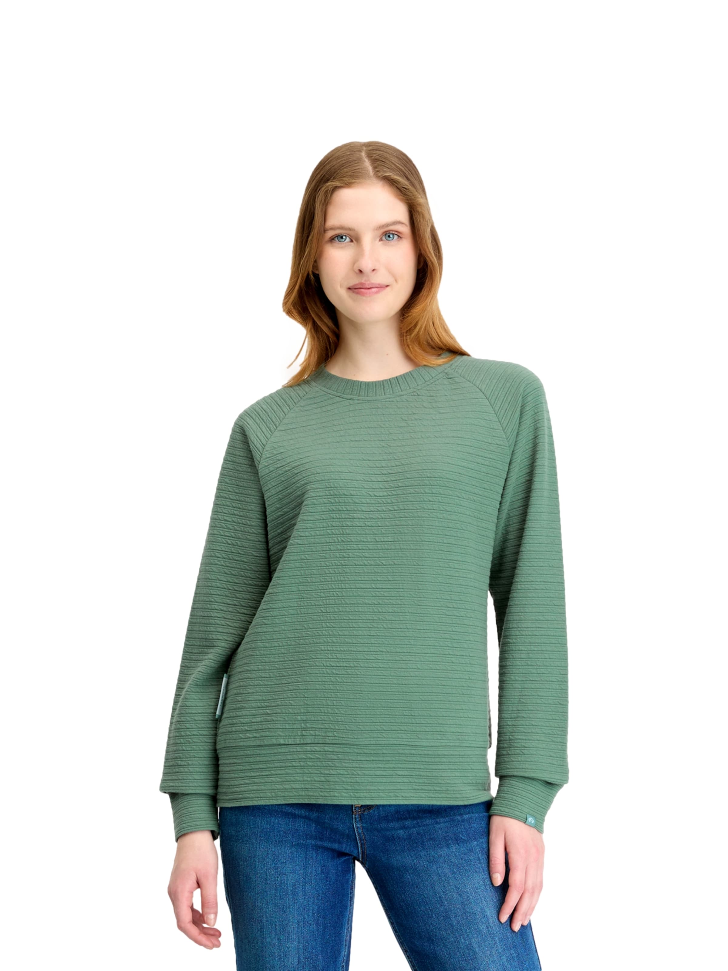 Ragwear Sweatshirt 'JOANN' in Groen: voorkant