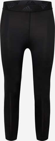 ADIDAS PERFORMANCE - Pantalón deportivo 'Techfit' en negro: frente