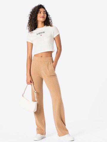 REPEAT Cashmere Wide leg Pants in Beige