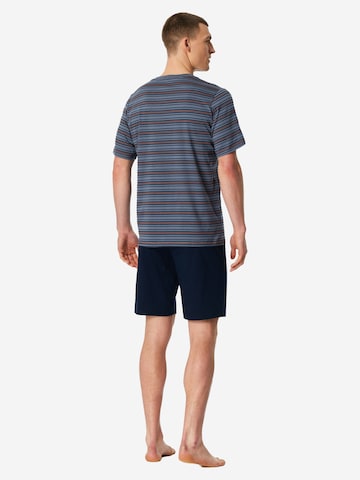 SCHIESSER Pyjama kort ' Casual Nightwear ' in Blauw