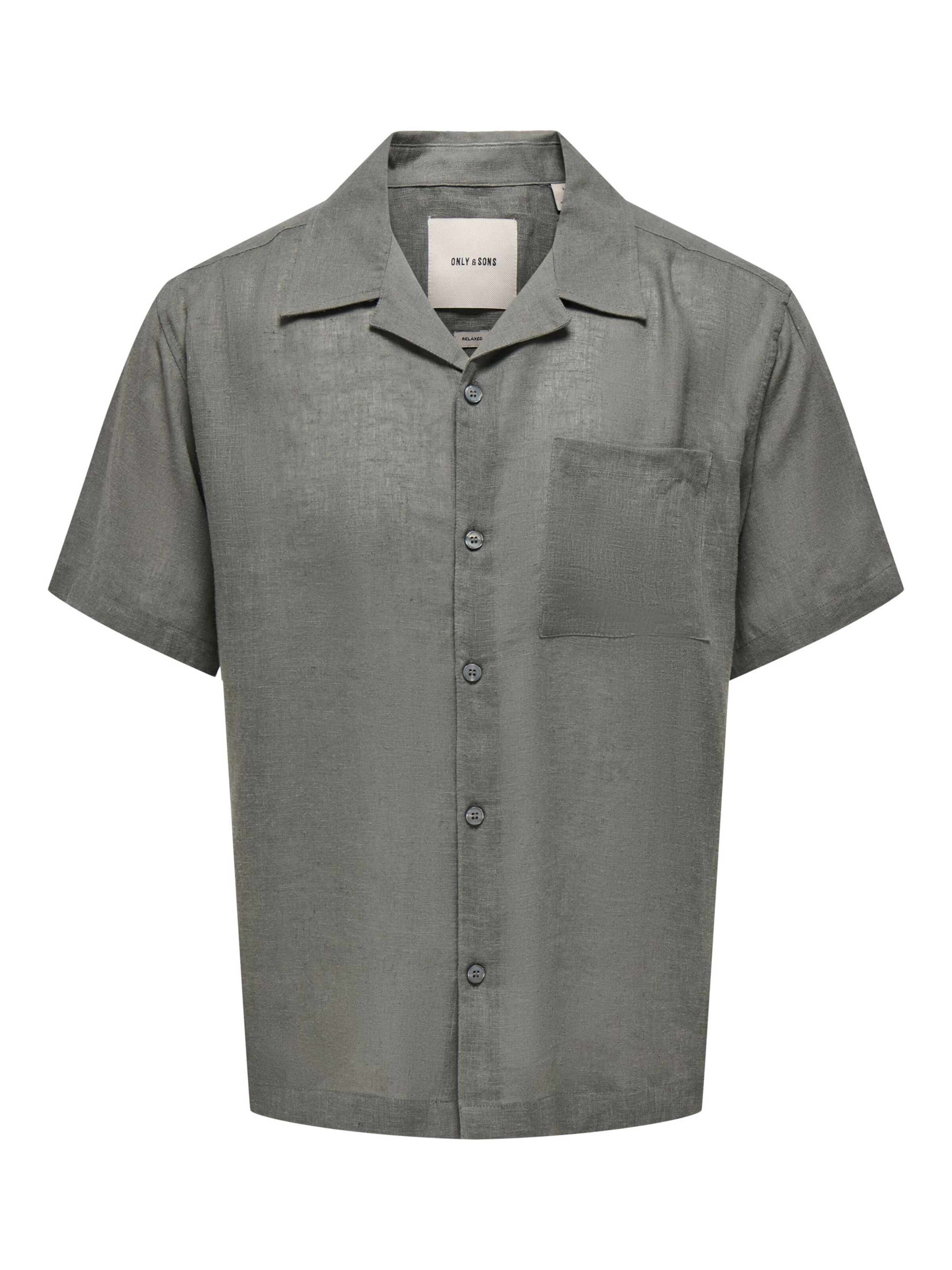Only & Sons Comfort fit Srajca 'ONSLaurence' | siva barva