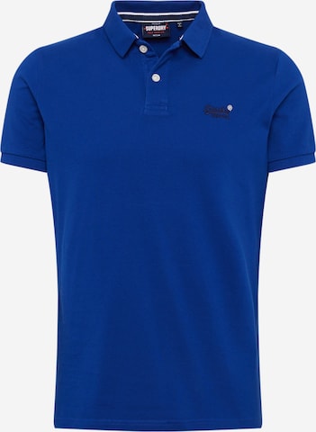Superdry Poloshirt in Blau: front