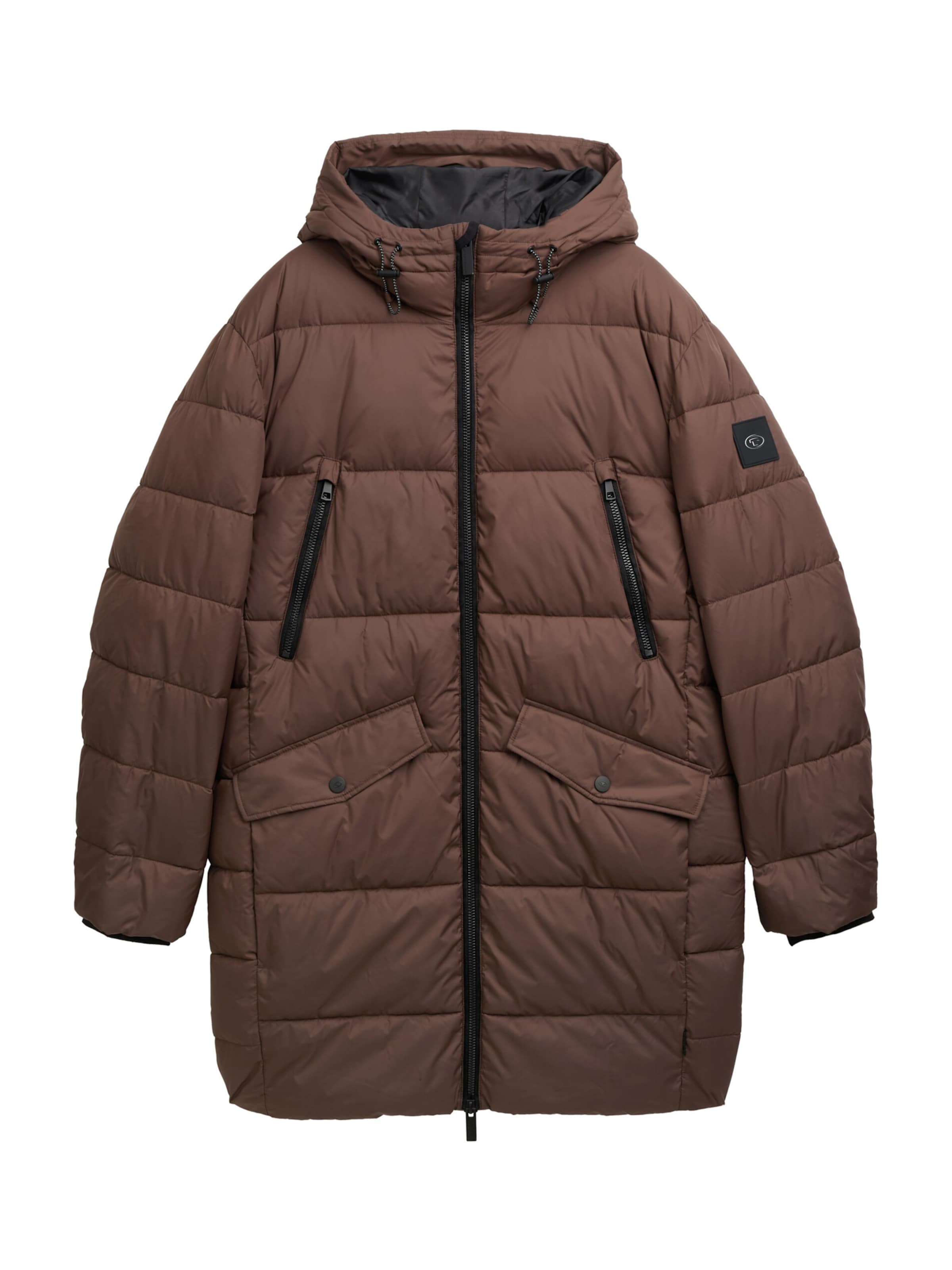 TOM TAILOR Winter coat in Brown: front