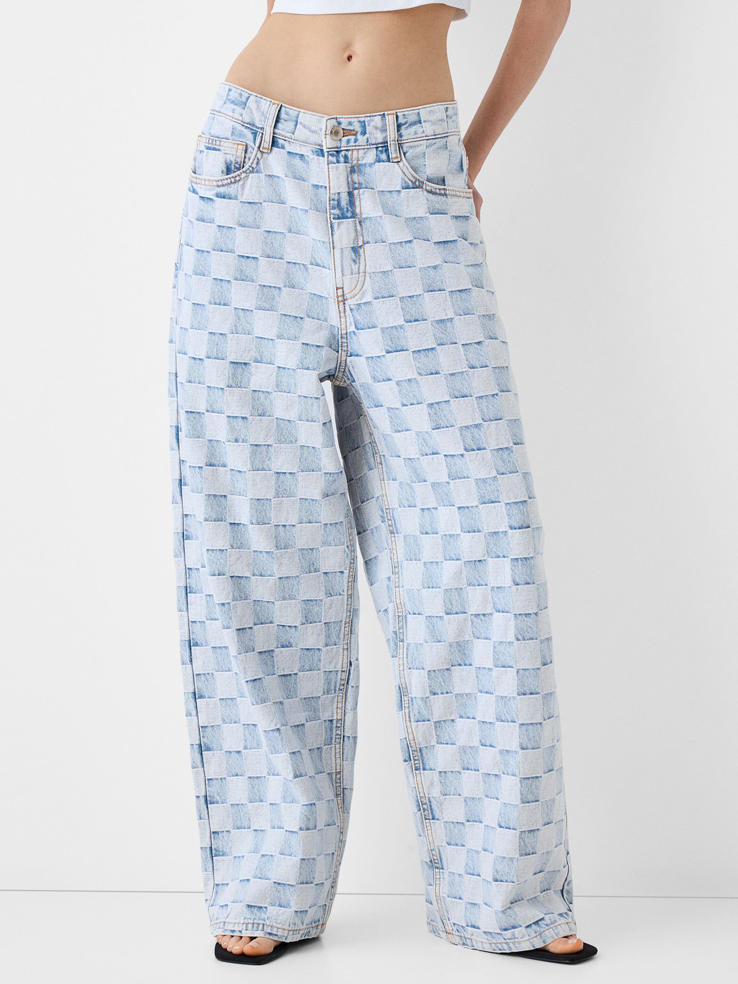 Loose fit Jeans Sky blue Blue denim 34
