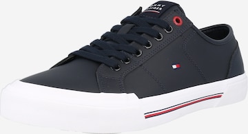 Baskets basses TOMMY HILFIGER en bleu : devant