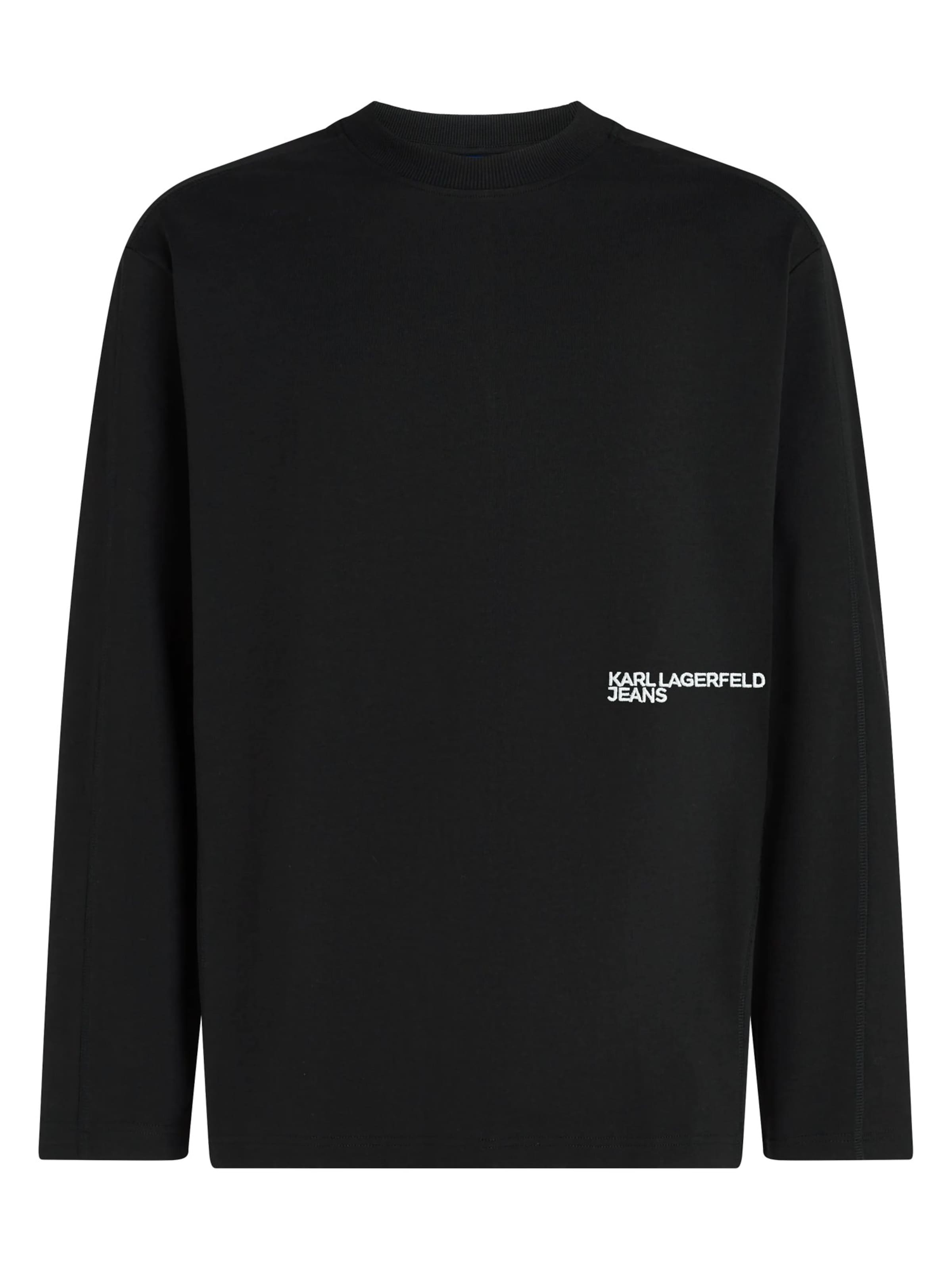 KARL LAGERFELD JEANS - Camiseta en negro: frente