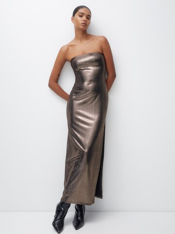 Pull&Bear Evening Dress in Bronze: front