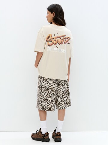 Maglietta 'STWD' di Pull&Bear in beige